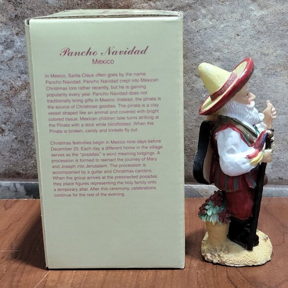 International Santa Claus Collection Pancho Navidad Mexico Figurine 1993 - Picture 3 of 10